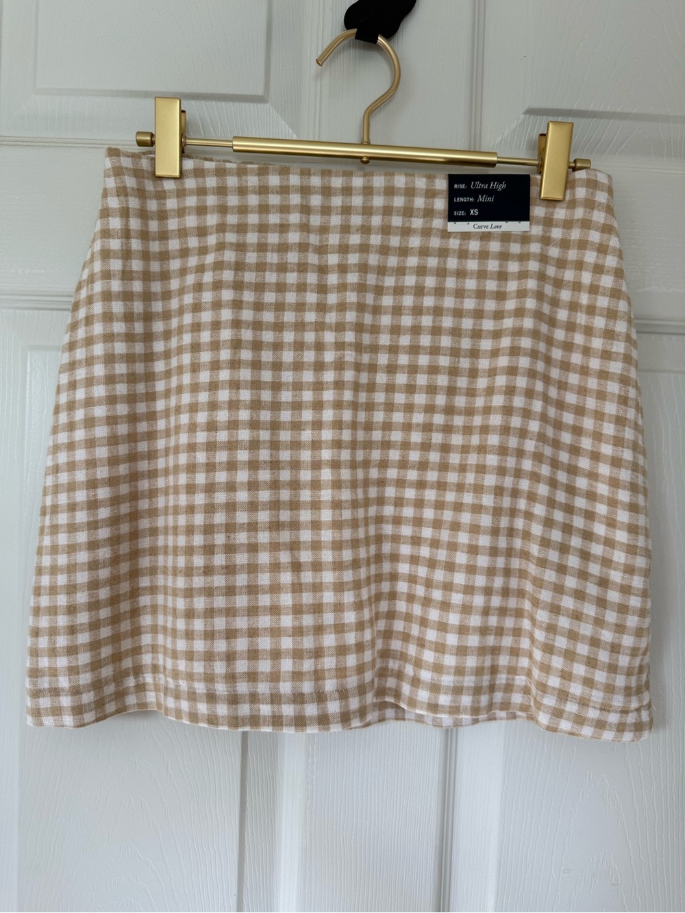NWT Abercrombie & Fitch Scarlett Mini Skort High Rise Linen Blend